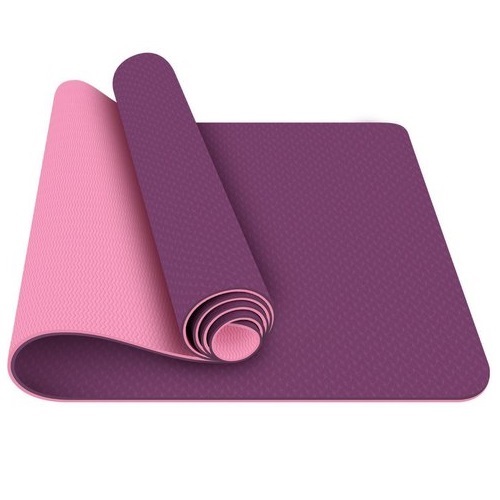 TPE DUAL COLOUR YOGA MAT WITH BAG