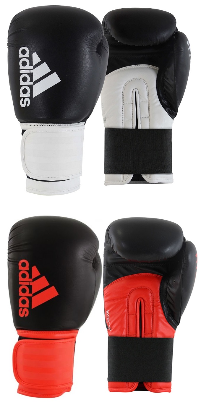 ADIDAS <BR>HYBRID 100 BOXING GLOVES <BR>ADIH100